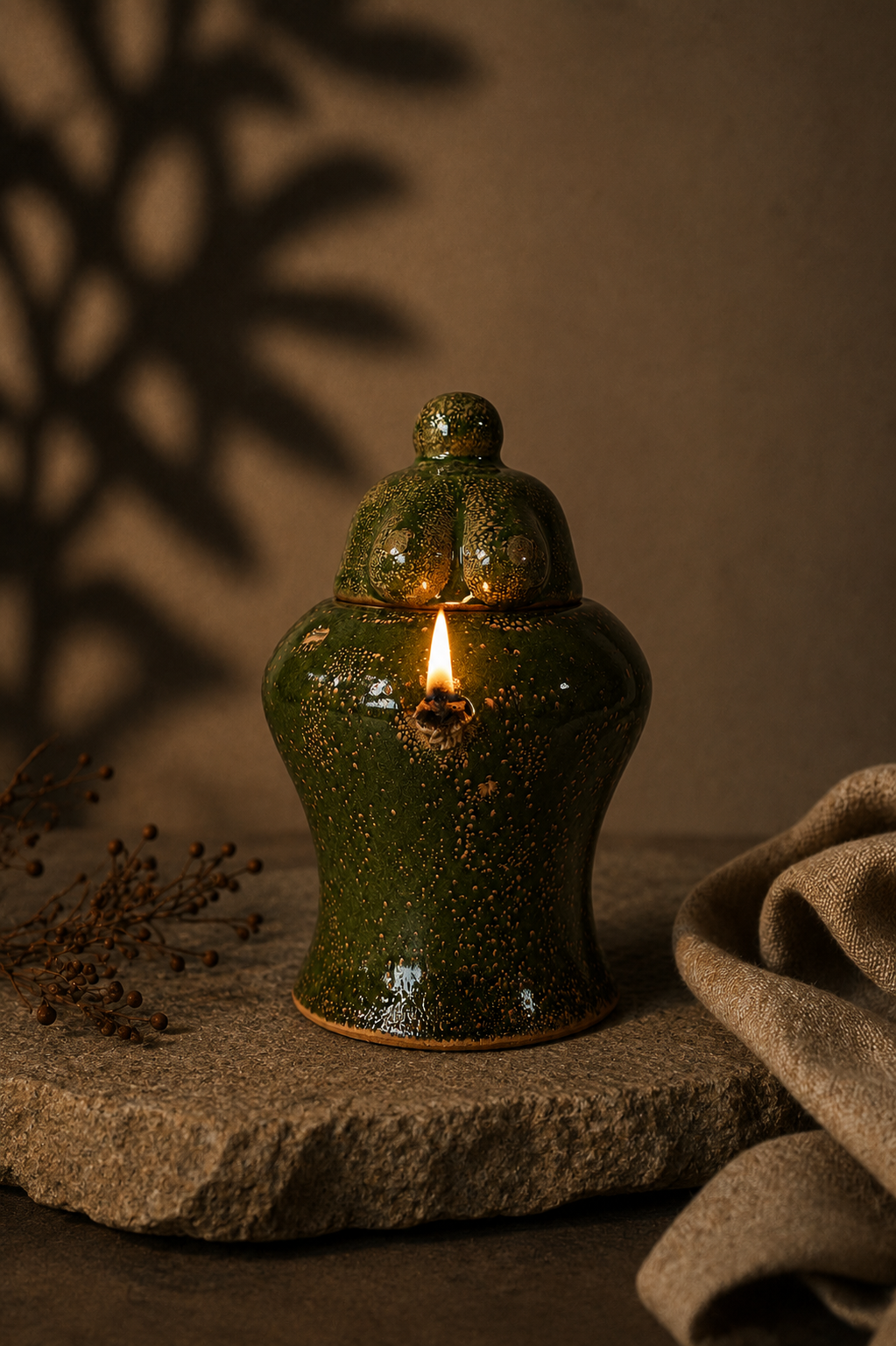 Diosa Bosque · Lámpara de aceite